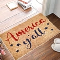 thumbnail image 6 of Dmlowu 4th of July Door Mat, Natural Coir Red Blue Star Welcome Mat, Lightweight Washable Front Door Mat for Indoor Outdoor Home Decor, Patriotic Decorations, 6 of 6