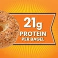 thumbnail image 2 of Thomas' High Protein Everything Bagels, 4 Count, 21g Protein, Kosher Bagels, 15.5 oz Bag pack of 2, 2 of 3