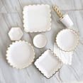 thumbnail image 6 of Disposable Paper Plates Premium Disposable Party Tableware Set Elegant Convenient Gold Rimmed Paper Plates for Kids Baby Shower Party Supplies, 6 of 6
