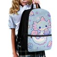 thumbnail image 3 of Yuyamidu Cute Space Axolotl 17 Inch Large School Bookbag, Lightweight Casual Daypack with Multiple Pockets for Boys Girls Elementary Middle School Daily Use Travel, 3 of 6