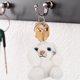 thumbnail image 3 of 1 llavero de peluche de tigre pequeño con forma de mascota del año del tigre., 3 of 5