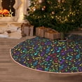 thumbnail image 5 of Bingfone Christmas Tree Skirt Mat Christmas Decoration Interior 48" -Musical Notes, 5 of 6
