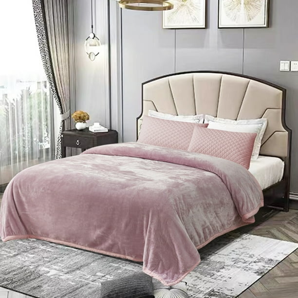 Pink fleece bedding hotsell