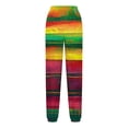 thumbnail image 4 of PuLe Womens Drawstring Cinch Bottom Butterfly Print Sports Color Block Casual Sporty Workout Trousers Sweatpants Comfy, 4 of 5