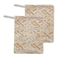 thumbnail image 1 of 2Pcs Wide Zipper Access Beeswax Bread Bag For Homemade Bread Reusable Bread Bags 13x17, 1 of 8