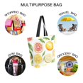 thumbnail image 7 of FORMRS Womens Canvas Tote Bag with Zipper Inner Pocket Shoulder Handbag, Candy Lemon, 7 of 7