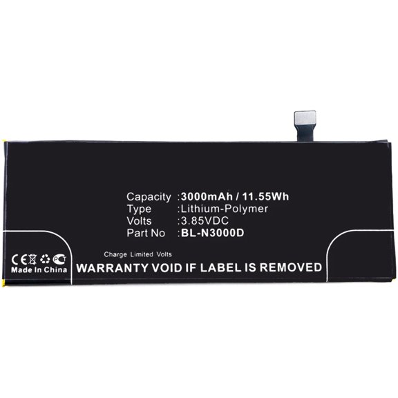 Batteries N Accessories BNA-WB-P8294 Cell Phone Battery - Li-Pol, 3.85V, 3000mAh, Ultra High Capacity Battery - Replacement for Blu BL-N3000D Battery