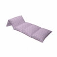 thumbnail image 4 of Love Floor Pillow Lounger Cover, Hearts for Valentine Vertical Stripes Lines Ornament Romance Wedding, Nap Mat Printed Fabric Case for 5 Pillows, 88" x 27", Pale Mauve Purple, by Ambesonne, 4 of 5