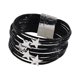 thumbnail image 5 of Pulsera tipo brazalete para niña, pulsera apilable, artículos para fiestas, multifuncional . Negro, 5 of 8