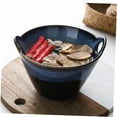thumbnail image 5 of OATIPHO Ceramic Ramen Bowl Navy for Storage Creative Noodle Bowl 1Pc, 5 of 8
