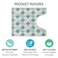 thumbnail image 2 of Sussexhome Toilet Mat - Machine Washable & Absorbent Bath Rugs for Bathroom Floor - Plush, Non Slip Bath Rug - Polyester & Cotton Bathroom Rugs with Printed Pattern Design - 20”x24" Bathroom Mats, 2 of 6