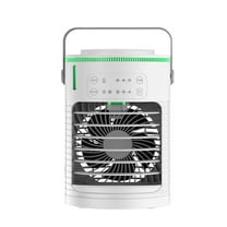 LACKUST Colorful Lights Large Spray Aircooler,Portable Air Conditioners Fan,Small Portable Room Air Conditioner Coolers for Room Living Room,White