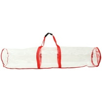 MUSEYA Christmas Wrapping Paper Holder Wrapping Paper Bag Red PVC 1Pcs