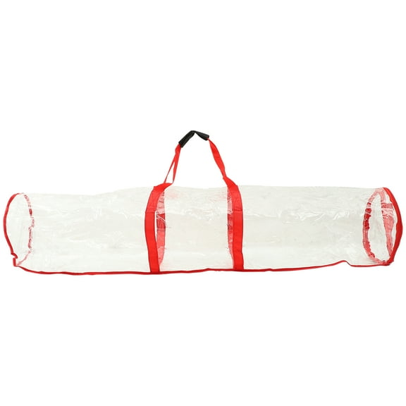 MUSEYA Christmas Wrapping Paper Holder Wrapping Paper Bag Red PVC 1Pcs