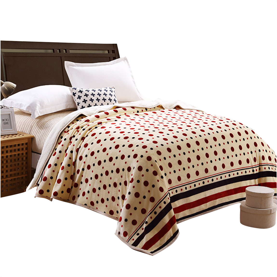 Piccocasa Luxury Throws Comfortable and Soft Fleece Blanket for Living