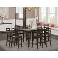 thumbnail image 2 of East West Furniture 9  Pc  counter  height  set-  Square  Table  and  8  counter  height  Chairs, 2 of 6