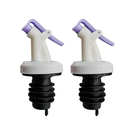 

Hloma 2Pcs Bottle Stopper Reusable Sealed Press-type Leak Proof Multi-Purpose Oil Bottle Plug for Castor