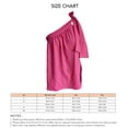 thumbnail image 4 of Blusa sin mangas con cordones y pliegues en el busto para mujer, color rosa, talla M Blusa de verano con lazo, 4 of 4