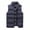 Blue, variant on LpwkSSA Men's Puffer Vest Outdoor Stand Collar Padded Vest Coats Sleeveless Jacket Fashion Zipper Pocket Shoulder Thick Sleeveless Cotton Jacket Top Black XXL