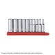 thumbnail image 1 of Dados Sae 1/4 Plg 6 Puntas Gearwrench 80305S, 1 of 1