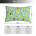 thumbnail image 4 of Disketp Pillow Covers Avocado And Hearts Pattern Throw Pillow Case Cushion Covers,Cushion For Bedroom,Couch,Home (Pillow core not included)-20"X30", 4 of 9
