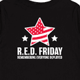 thumbnail image 4 of Inktastic Red Friday Remembering Everyone Deployed with Red American Flag Boys or Girls Long Sleeve Toddler T-Shirt, 4 of 5