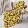 thumbnail image 3 of Sikiie Chicken Cartoon Cozy Flannel Fleece Throw Blanket: Lightweight & Thick for All Seasons - Perfect for Women, Men, & Kids"80"x60", 3 of 6