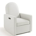 thumbnail image 4 of Graco Olivia Nursery Power Recliner Swivel Glider, Ivory Basketweave, 4 of 13