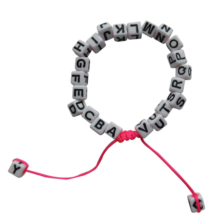 Black & White Alphabet Beads by Creatology™, 6.5mm