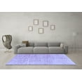 thumbnail image 3 of Ahgly Company Machine Washable Indoor Rectangle Abstract Blue Modern Area Rugs, 2' x 5', 3 of 4