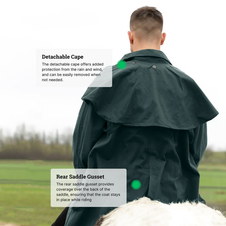 RESISTANCE Premium Oilskin Duster Jacket, Waterproof Cotton RESISTANCE Premium Oilskin Duster Jacket, Waterproof Cotton