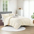 thumbnail image 5 of Intelligent Design Raina Metallic Printed Comforter Set in Ivory and Gold, 5 of 8