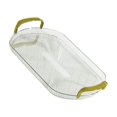 thumbnail image 2 of Serving Tray with Golden Handles Cosmetics Makeup Organizer Cosmetics Makeup Tray Decorative for Meals,Snacks Transparent, 2 of 8