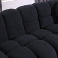 thumbnail image 5 of Luxvie 87.4 Length,35.83" Deepth ,Human Body Structure For USA People, Marshmallow Sofa, Boucle Sofa,3 Seater, Black BOUCLE, 5 of 9