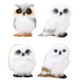 thumbnail image 1 of Keychain Plush Simulation Owl Decorations Artificial Owl Pendant Christmas Backpack Keychain Pendant White, 1 of 8
