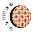 thumbnail image 6 of DouZhe Waterproof Spare Tire Cover, Bohemian Southwest Ethnic Style Prints Adjustable Wheel Covers Fit for Jeep Trailer RV SUV Car, 14 inch, 6 of 7