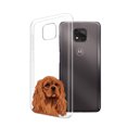 thumbnail image 2 of WIRESTER Transparent Soft Gel TPU Clear Case Slim Protective Cover for Motorola Moto G Power 6.6" 2021, Cute Ruby Cavalier King Charles Spaniel Dog, 2 of 3