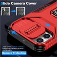thumbnail image 2 of Funda para GANGXUN iPhone 12 Pro - Soporte metálico, Función magnética, Rojo, 2 of 5