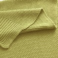 thumbnail image 3 of PiccoCasa Cotton Knitted Throw Blanket for Sofa Couch, Dark Sea Green 50" x 60", 3 of 7