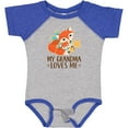 thumbnail image 3 of Inktastic Grandma Loves Me Woodland Fox Boys or Girls Baby Bodysuit, 3 of 5