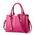thumbnail image 3 of Women Fashion Purses and Handbags Shoulder Tote Bags Top Handle Satchel for Women,Versatile Canvas Shoulder Bag with Zipper, Big Capacity Handbag for Work, Travel, Shopping & Daily Use(Hot Pink), 3 of 3