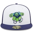 thumbnail image 2 of Men's New Era White/Navy Lynchburg Hillcats Marvel x Minor League 59FIFTY Fitted Hat, 2 of 6