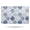 Blue and White, variant on Blue and White Geometric Quatrefoil Pattern Bathroom Rugs Mat,Non Slip Microfiber Bathroom Rug,Rubber Backing,Soft Bathroom Mats for Bathroom Floor,Tub and Shower,17x27in(43x68cm)