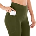 thumbnail image 6 of Yoga Pants Women High Waist Casual Soft Straight Leg Flare Leggings Tummy Control Seamless Bootcut Pants With Pockets, 6 of 6