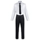 thumbnail image 4 of Disfraz de motosierra de Anime para hombre, traje negro, uniforme informal, cazador de demonios, Halloween, Carnaval, ropa de fiesta, 4 of 4