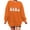 Orange, variant on Gunia Women'S Halloween Ghost Sweatshirts Graphic Print Brushed Oversized Sweatshirt Crewneck Long Sleeve Shoulder Pullover Tops Hoodie Fall Fashion Clothes Black S-2Xl
