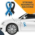 thumbnail image 7 of Magnet Me Up Support Colon Cancer Awareness Blue Ribbon Magnet Decal, 3.5x7 In, Vinyl Automotive Magnet, 7 of 7