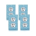 thumbnail image 2 of 2 Pcs Outlet Covers Shiny Silver Rhinestones Wall Plate 1 Gang Toggle Light Switch Cover Decorative Durable Switch Covers, 2 of 4
