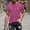 Hot Pink, variant on Awdenio Mens T-shirt Striped New Fashion Casual T-shirt Print Sports Short Sleeve Round-Neck Blouses Shirts Durable, Stretch & Stylish,Size M-4XL