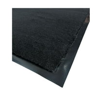 Mud Rug 2' x 3' Olefin Indoor Carpet Mats, Black, Vinyl Backing, Restaurant Safety